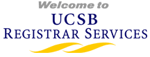 Welcome to UCSB Registrar Services